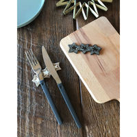 キーストーン 箸置き 8.5cm BONE 3スター 水牛の骨 ホワイト 404389 1個（直送品）