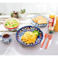 トモ・コーポレーション カレー&パスタ皿 22cm 深皿 プリヤ ストーンウェア サンフラワー 407125 1個（直送品）
