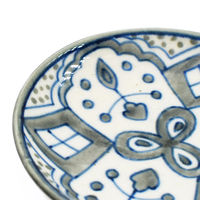 トモ・コーポレーション 豆皿 11.5cm プリヤ ストーンウェア グレイフラワー 407139 1個（直送品）