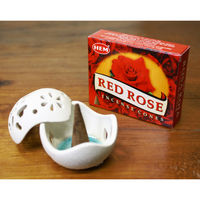 トモ・コーポレーション お香 HEM コーン レッドローズ 407625 1個（直送品）