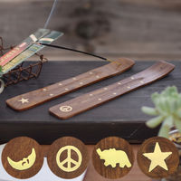 トモ・コーポレーション 香立 シーシャム香立てフラット 木製 ムーン 407669 1個（直送品）