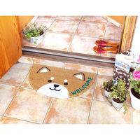 トモ・コーポレーション 玄関マット 屋外兼用 コイヤー 35×60cm セミサークルアニマル イヌ 409803 1個（直送品）