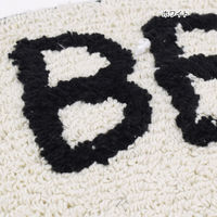 トモ・コーポレーション 玄関マット 室内用 35×70cm セミサークルマット スマイル ホワイト 409859 1個（直送品）