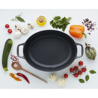 アイティインターナショナル INVICTA キャセロール 27cm オーバル IH対応 両手鍋 ミストラル 420849 1個（直送品）