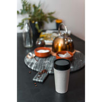 アイティインターナショナル 水筒 約 340ml CircularCup SDGs ブラック 422588 1個（直送品）