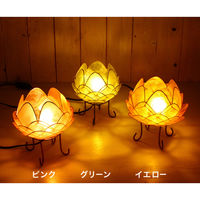 トモ・コーポレーション 照明 カピスロータスランプ Lサイズ 直径16cm ピンク 423428 1個（直送品）