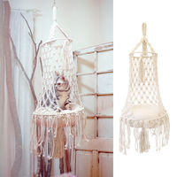 トモ・コーポレーション ハンモック マクラメ編み キャットハンギングベッド ラティス 猫 424337 1個（直送品）