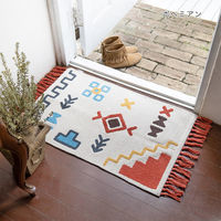 トモ・コーポレーション 玄関マット 45×75cm 室内 ボーホータッチ ボヘミアン 428128 1個（直送品）