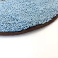 トモ・コーポレーション 玄関マット 29×53cm 室内 サンダル ブルー 428151 1個（直送品）