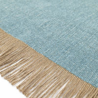 トモ・コーポレーション 玄関マット 40×60cm 室内 ナチュラルジェーコ ブルー 428170 1個（直送品）