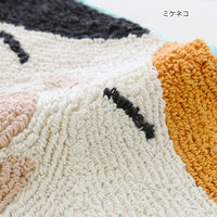 トモ・コーポレーション 玄関マット 45×51cm 室内 動物 ミケネコ 432346 1個（直送品）