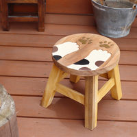 トモ・コーポレーション スツール 座面高25~26cm キャットハンズ 天然木 433203 1個（直送品）