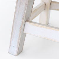 トモ・コーポレーション スツール 座面高25~26cm ピンクフラワー 天然木 433214 1個（直送品）