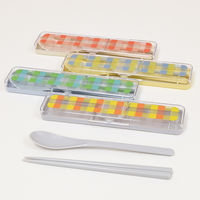 イエロースタジオ コンビセット プラッド箸&スプーンコンビセット イエローオレンジ 439601 1個（直送品）