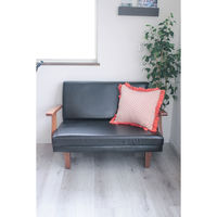 キーストーン クッションカバー フラワー 45cm用 インドコットン ピンク 445308 1個（直送品）