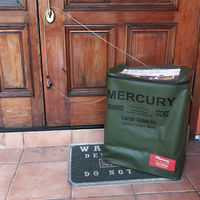 キーストーン 宅配ボックス デリバリーボックス マーキュリー 折りたたみ カーキ 448086 1個（直送品）