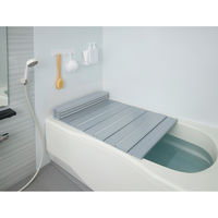 ミエ産業 風呂ふた 折りたたみ 75×160cm 用 L16 Ag抗菌 実寸75×162cm シルバー 470969 1個（直送品）