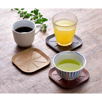 国際化工 コースター ラミネウェア ウォールナット 475238 1個（直送品）