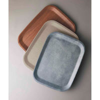 国際化工 トレー 44cm 長角 NOSトレー ラミネウェア ライトオーク 475246 1個（直送品）