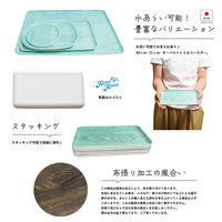 合同会社ビランク トレー HonuHonu 布張り 21cmトレイ グリーン 479560 1個（直送品）