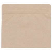 【チャック袋】生産日本社 ラミジップ（R)クラフト・平袋タイプ KRE-B7 チャック下100×横140mm 1セット（1袋(50枚入)×10）