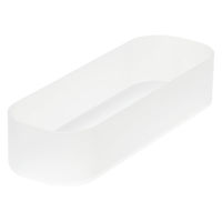 無印良品 再生ポリプロピレン入りメイクボックス１／４縦 約７５×２２０×４５ｍｍ 1セット（1個×2） 良品計画