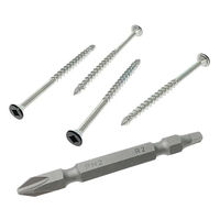 八幡ねじ 2×4材用ねじ木材取付用 2バイ用 ブラック 565148 1袋（直送品）