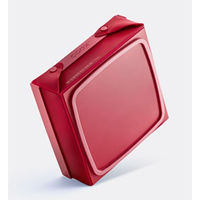 清水産業 洗いやすい たためる焼き型SQ レッド 120711 1個（直送品）