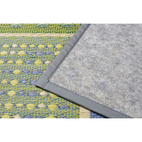 インスタイル い草マット フラワー ブルー 60×90cm 79305 1個（直送品）