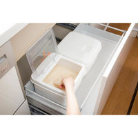 木本化学工業 ライスストッカー5kg ホワイト 52329 1個（直送品）