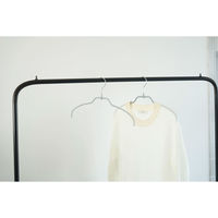 清水産業株式会社 MAWA×小山田早織コラボ スリムレディースハンガー シルバーグレー10本組 120655 1セット(10個入)（直送品）