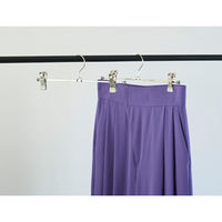 清水産業株式会社 MAWA×小山田早織コラボ スカートピンチハンガー シルバーグレー 6本組 120667 1セット(6個入)（直送品）