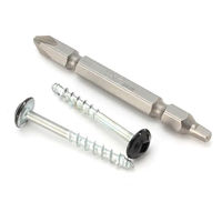 八幡ねじ 2×4材用ねじ金具取付用 2バイ用 ブラック 565150 1袋（直送品）