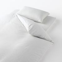 無印良品 綿フランネル敷ふとんシーツ Ｓ 兼浅型ボックスシーツ １００×２００×３‐１０ｃｍ用 ライトグレー 良品計画