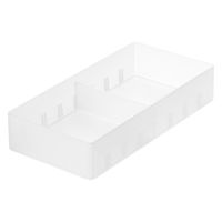 無印良品 ポリプロピレンデスク内整理トレー２ 約１００×２００×４０ｍｍ 1セット（1個×2） 良品計画