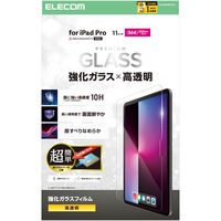 エレコム 11インチ iPad Pro (M4) ガラスフィルム 高透明 簡単貼り付け TB-A25PMFLGGT 1個