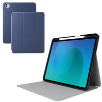 エレコム iPad Pro ケース 13インチ (M4) マグネット式フラップ ネイビー TB-A25PLSANV 1個