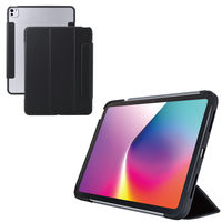 エレコム iPad Pro ケース 13インチ (M4) マグネット式フラップ 耐衝撃 TB-A25PLWVFCBK 1個