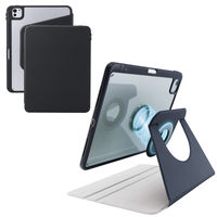 エレコム iPad Pro ケース 11インチ (M4) 360度回転 ブラック TB-A25PMMG360BK 1個