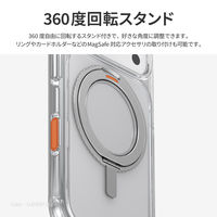 iPhone 17 Pro UNIQ 回転式リングスタンド付き Magsafe対応 ケース  カーボンブラック（直送品）