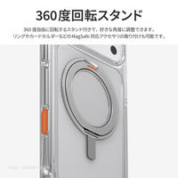 iPhone 17 Pro Max UNIQ 回転式リングスタンド付き Magsafe対応 ケース  カーボンブラック（直送品）