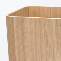 無印良品 木製ごみ箱 袋止めワイヤー付 角型 約幅２８．５×奥行１５×高さ３０．５ｃｍ 良品計画