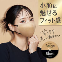 白元アース ビースタイル 立体タイプ ふつうサイズ ベージュ×ブラック 58258-0 1箱（20枚入）