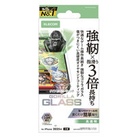 iPhone17 ガラスフィルム 高透明 ゲーム最適 10H超 Gorilla(R) PM-A25AFLGODE エレコム 1個（直送品）