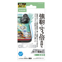 iPhone17 ガラスフィルム ブルーライトカット ゲーム最適 Gorilla(R) PM-A25AFLGOEBL エレコム 1個（直送品）