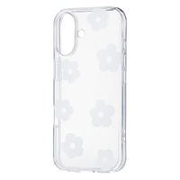 iPhone17 ケース ソフト 衝撃吸収 花柄デザイン ホワイト PM-A25AIMLFLWH エレコム 1個（直送品）