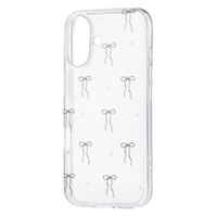 iPhone17 ケース ソフト 衝撃吸収 リボンデザイン ブラック PM-A25AIMLRIBK エレコム 1個（直送品）