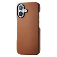 iPhone17 ケース ソフトレザー 超軽量 薄型 キャメル PM-A25APLOCA エレコム 1個（直送品）