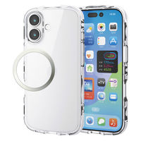 iPhone17 ケース ハイブリッド 衝撃吸収 軽量 薄型 クリア PM-A25ATSLACR エレコム 1個（直送品）