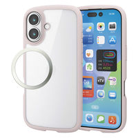 iPhone17 ケース ハイブリッド 衝撃吸収 軽量 薄型 ピンク PM-A25ATSLFCPN エレコム 1個（直送品）